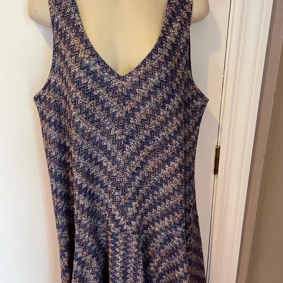 Anthropologie Maeve Westwater chevron stripe knit dress. Size large. - Picture 5 of 10